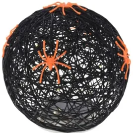 kula-dekoracyjna-lampka-z-pajakiem-led-15cm-halloween-czarny
