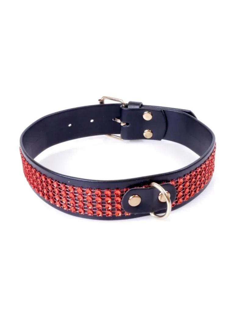 fetish-b-series-collar-with-crystals-3-cm-red-line