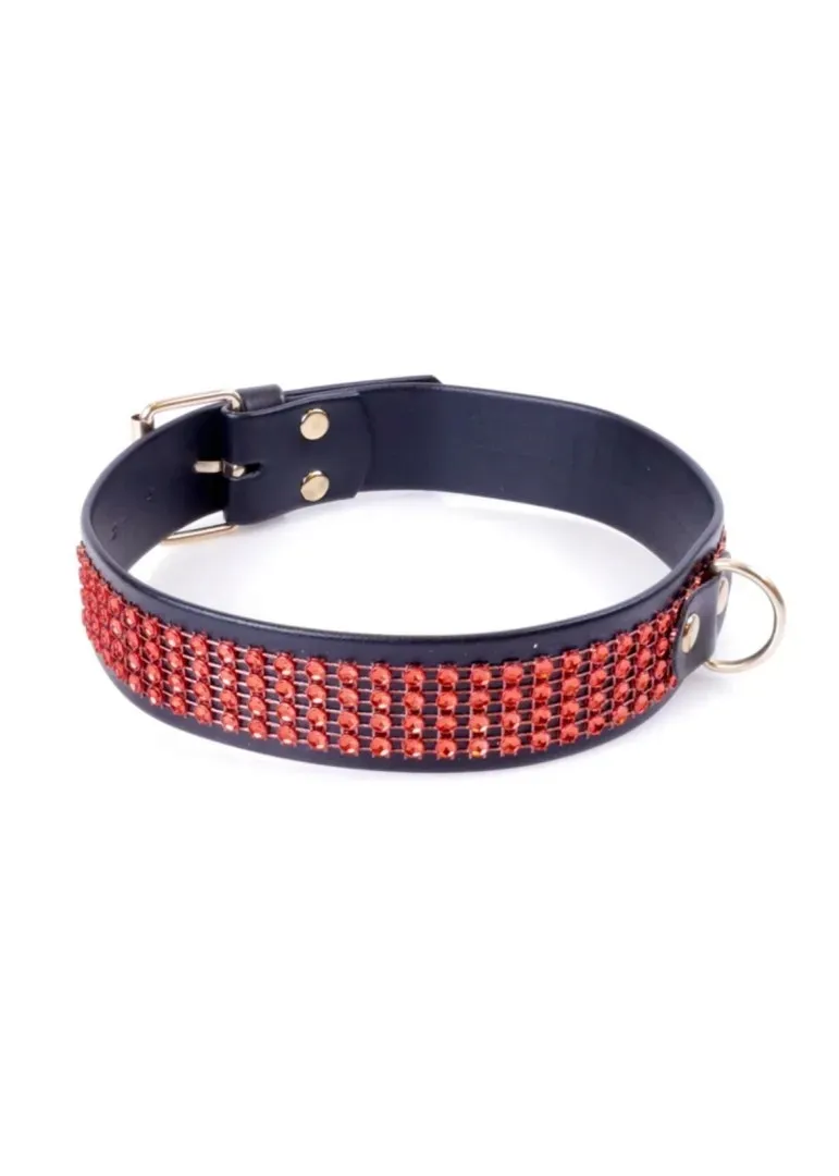 fetish-b-series-collar-with-crystals-3-cm-red-line