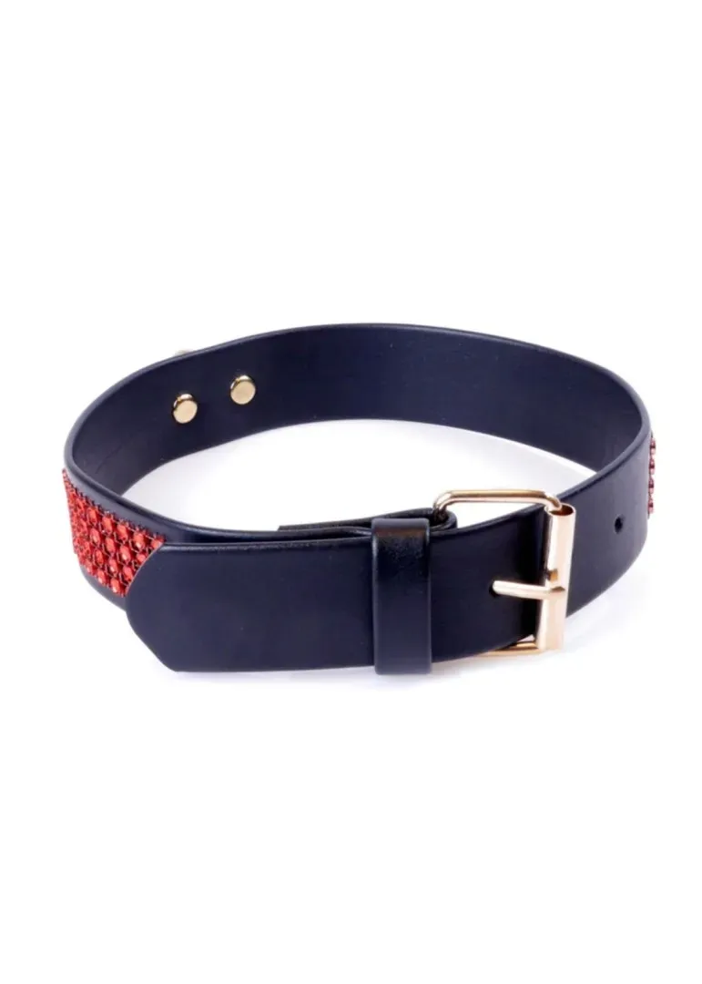 fetish-b-series-collar-with-crystals-3-cm-red-line