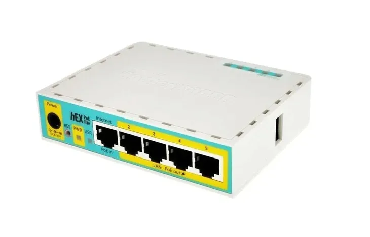 mikrotik-routerboard-hex-poe-lite-rb750upr2-stan-nowy-liczba-portow-lan-rj-45-5