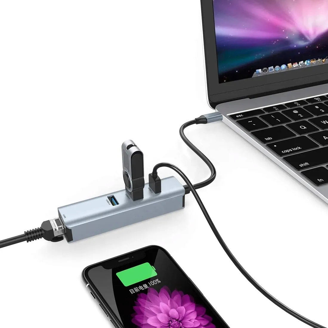 hub-usb-c-adapter-lan-ethernet-rj45-gigabit-1000-mbps-do-windows-linux-mac