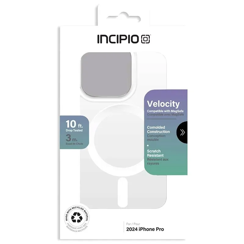 incipio-velocity-magsafe-etui-iphone-16-pro-clear