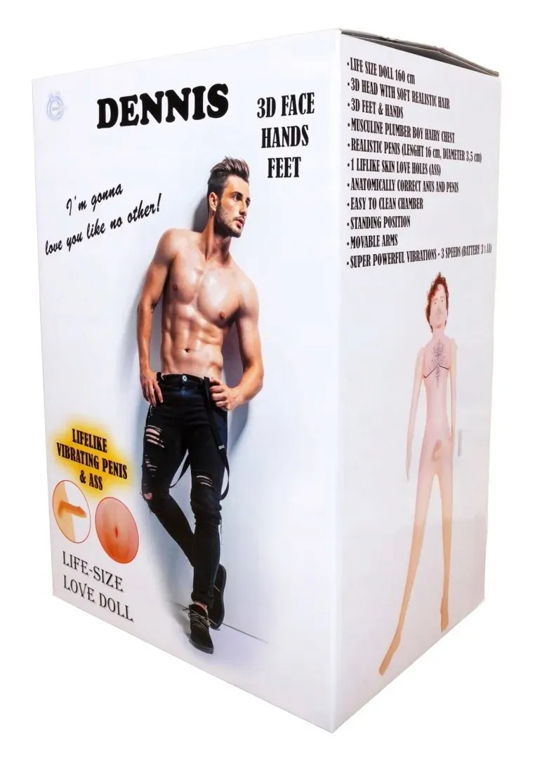 lalka-dennis-3d-vibrating-stan-nowy