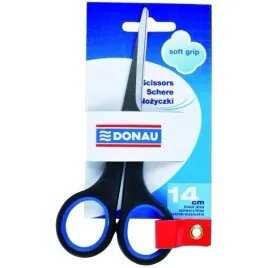 nozyczki-donau-soft-grip-14-cm-czarno-niebieski