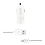budi-ladowarka-samochodowa-usb-kabel-lightning-bialy