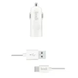budi-ladowarka-samochodowa-usb-kabel-usb-c-bialy