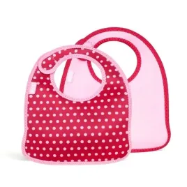 built-mess-mate-2-sliniaki-dla-dzieci-baby-pink-mini-dots