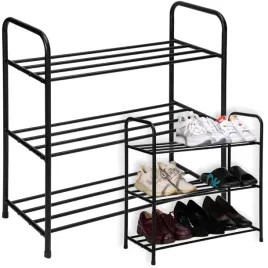 metalowa-polka-na-buty-tiki-czarna-3-poziomy