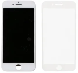 wyswietlacz-lcd-do-apple-iphone-8-bialy-szklo-hartowane-9h-asahi-3d-glass
