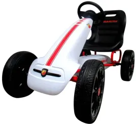 gokart-abarth-bialy-piankowe-kola-eva-hamulec-reczny-licencja