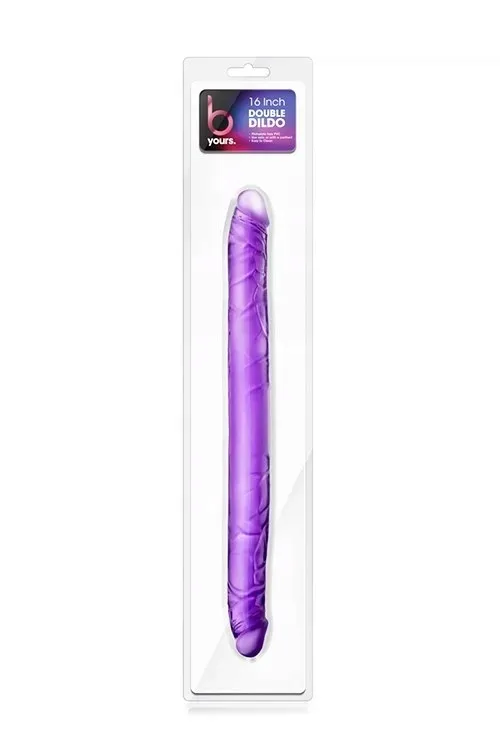 b-yours-16inch-double-dildo-purple-stan-nowy