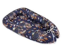 kokon-niemowlecy-dwustronny-kojec-otulacz-premium-bobono-lapacze-snow-gran