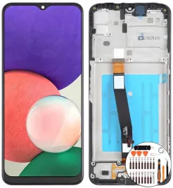oryginalny-wyswietlacz-lcd-do-samsung-a22-ramka-czarna-zestaw-narzedzi