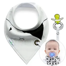 chusta-sliniak-z-zawieszka-na-smoczek-biala