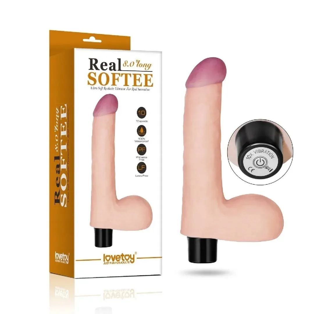 8-real-softee-vibrating-dildo-stan-nowy