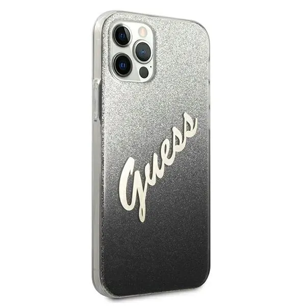 guess-glitter-gradient-script-etui-iphone-12-pro-max-czarny-stan-nowy-material-tworzywo-sztuczne