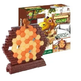 gra-zrecznosciowa-uratuj-dinozaura-dino-pionowa-wieza-pulapka-plastry-miodu