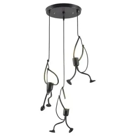 lampa-sufitowa-wiszaca-ludziki-humanoid-zyrandol-loft-czarny-led