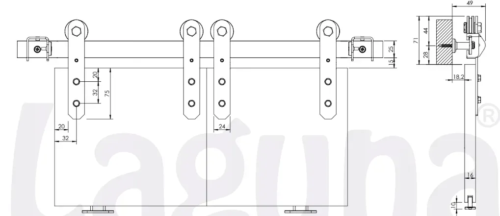 system-loft-mini-do-szafy-czarny-retro-25m-polski