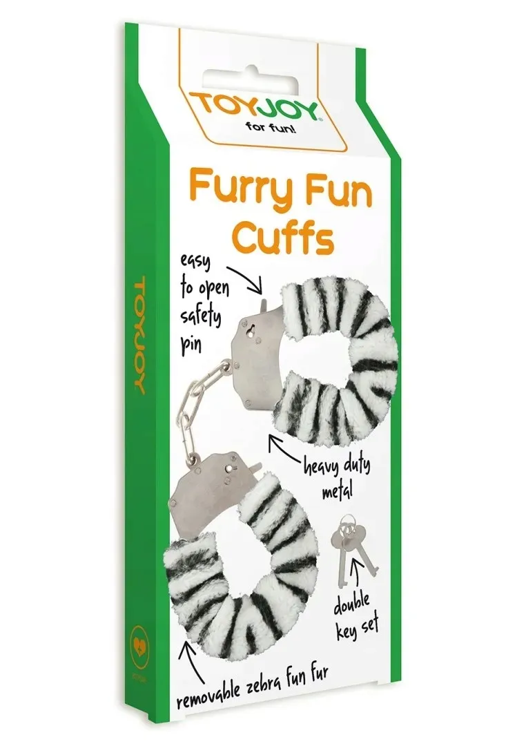 kajdanki-furry-fun-cuffs-zebra-plush