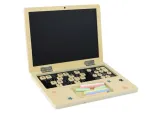 tablica-drewniana-laptop-kreda-stan-nowy