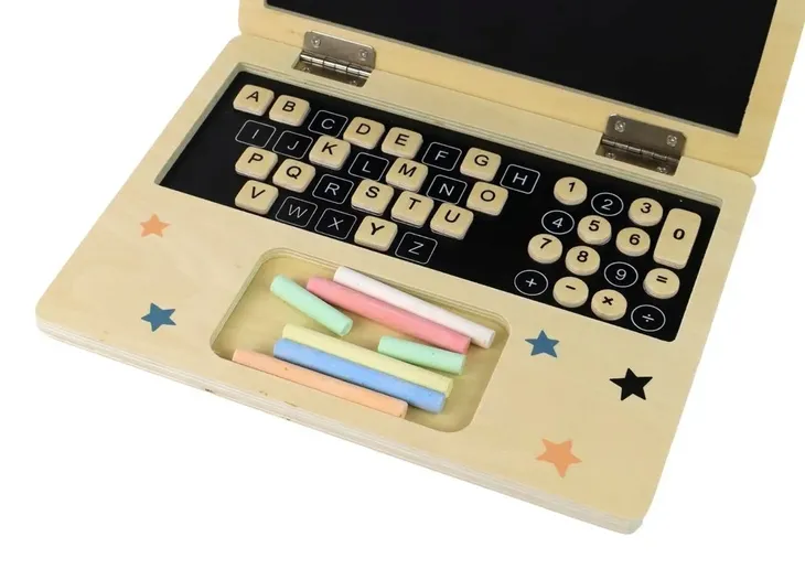 tablica-drewniana-laptop-kreda-marka-lean-toys