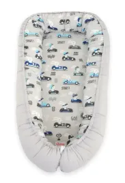 kokon-niemowlecy-dwustronny-kojec-otulacz-premium-bobono-zajace-w-autkach