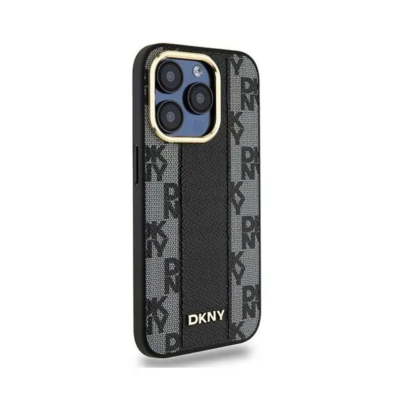 dkny-leather-checkered-mono-pattern-magsafe-etui-iphone-15-pro-max-czarn