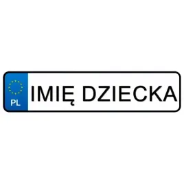 tablice-rejestracyjne-naklejka-imie-twojego-dziecka