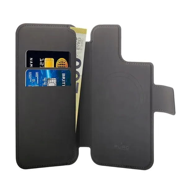 puro-folio-magsafe-case-etui-iphone-15-plus-14-plus-12-pro-max-czarn-funkcje-ladowanie-indukcyjne-pochlanianie-wstrzasow