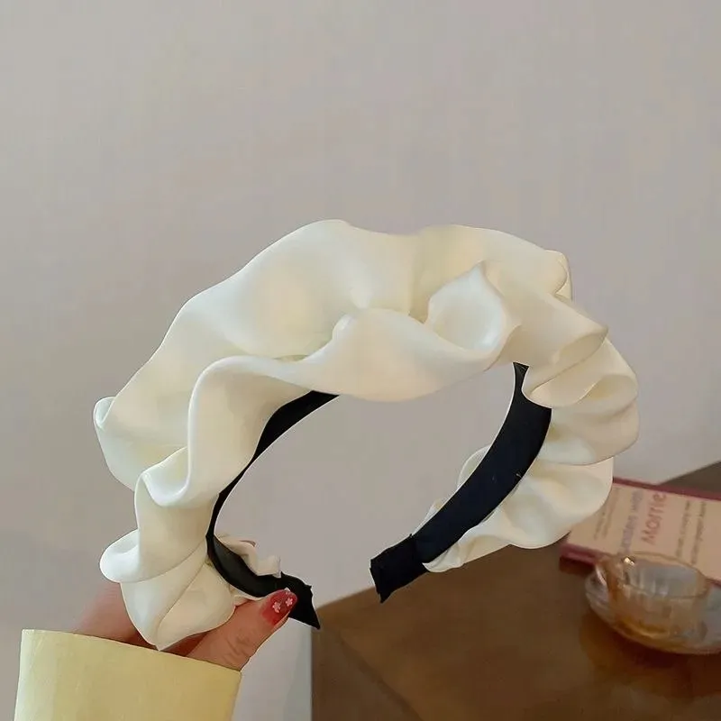 opaska-do-wlosow-satynowa-biala-stan-nowy