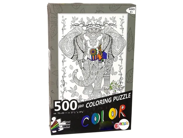 puzzle-do-kolorowania-500-elementow-slon-liczba-elementow-500