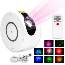 lampa-nocna-projektor-gwiazd-spiral-bialy