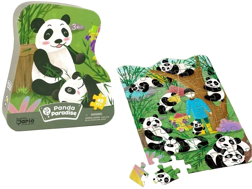 puzzle-panda-las-bambusowy-48-elementow-stan-nowy