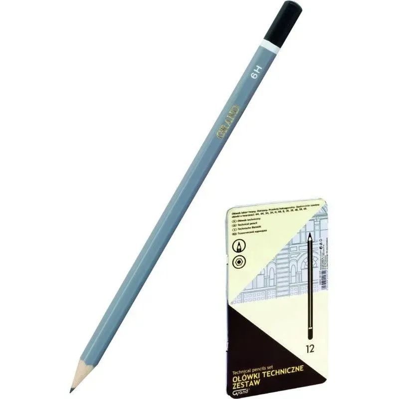 olowki-techniczne-grand-12-twardosci-stan-nowy