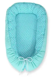 kokon-niemowlecy-dwustronny-kojec-otulacz-premium-bobono-mini-rozeta-mieto