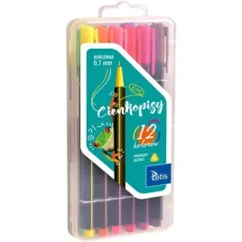 cienkopis-trojkatny-0-7mm-12kolorow-kc001-b-tetis