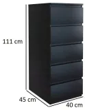 komoda-malwa-w5-czern-kolor-frontow-czarny