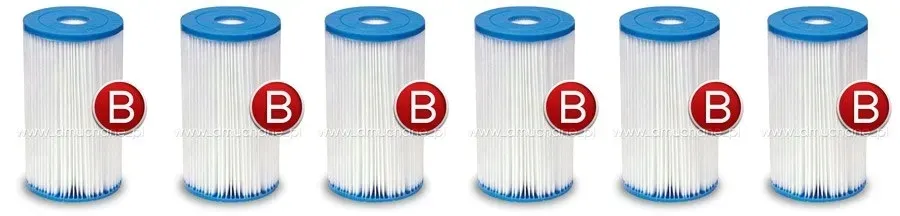 6-x-filtr-do-pompy-komplet-typ-b-intex-29005-stan-nowy