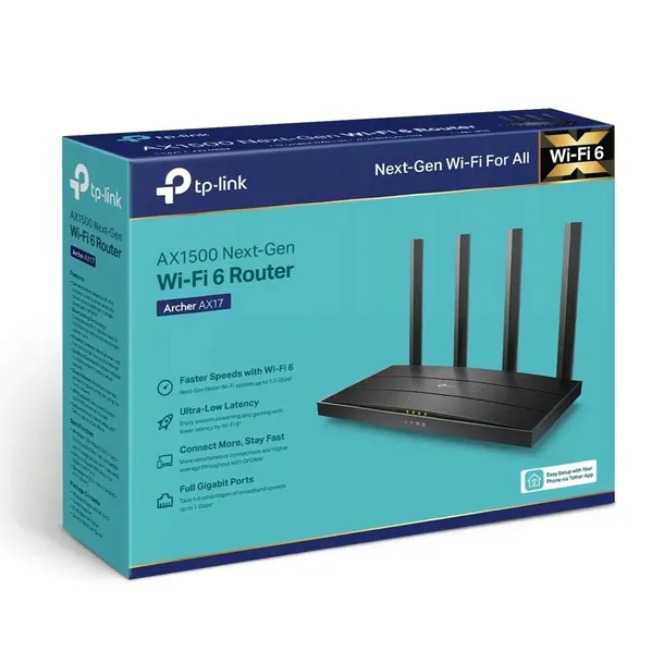 router-tp-link-archer-ax17-standard-pracy-bezprzewodowej-802-11ax-wi-fi-6
