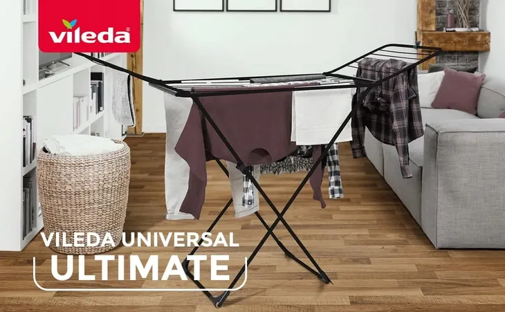 suszarka-vileda-universal-ultimate-cechy-dodatkowe-na-kolkach-rozkladane-skrzydla-uchwyt-do-suszenia-bielizny