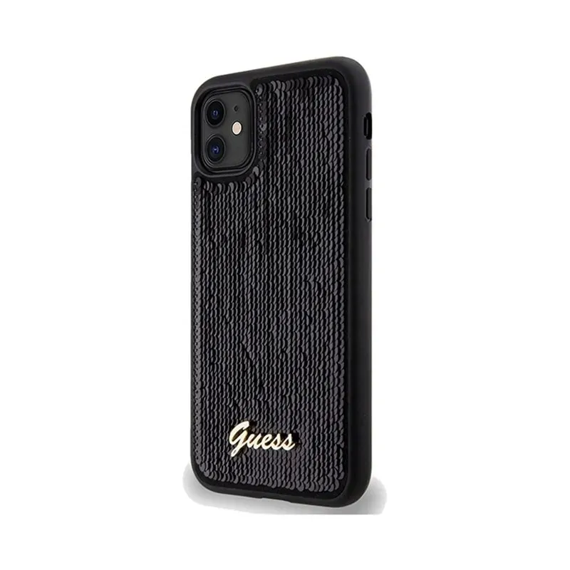 guess-sequin-script-metal-etui-iphone-11-czarny
