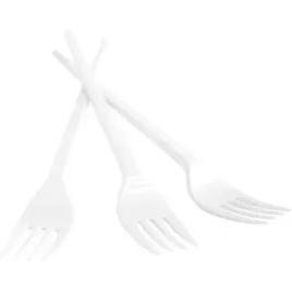 widelec-plastikowy-office-products-17cm-bialy-100