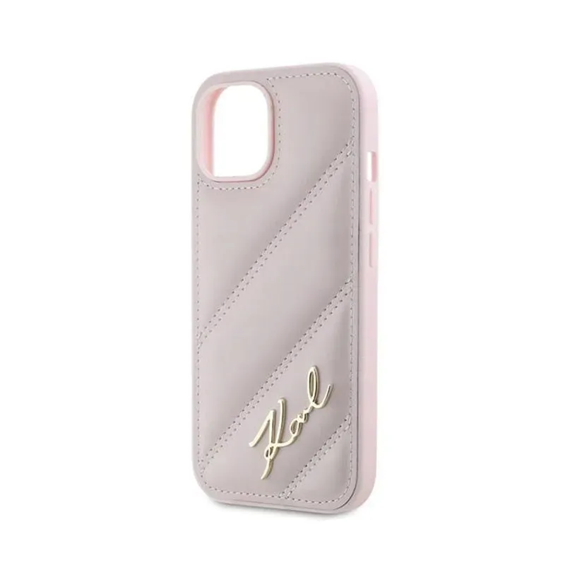 karl-lagerfeld-diagonal-quilted-script-etui-iphone-15-plus-14-plus-roz