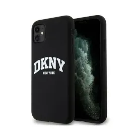 dkny-liquid-silicone-white-printed-logo-magsafe-etui-iphone-11-czarny