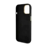 guess-silicone-script-metal-logo-and-frame-etui-iphone-15-czarny-stan-opakowania-oryginalne