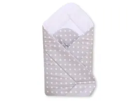 rozek-miekki-biale-grochy-na-szarym