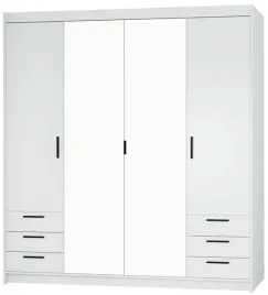 szafa-otylia-4d-6s-lustro-bialy-mat