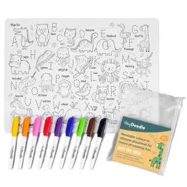 hey-doodle-duza-mata-silikonowa-do-wielokrotnego-kolorowania-a3-zwierzeta